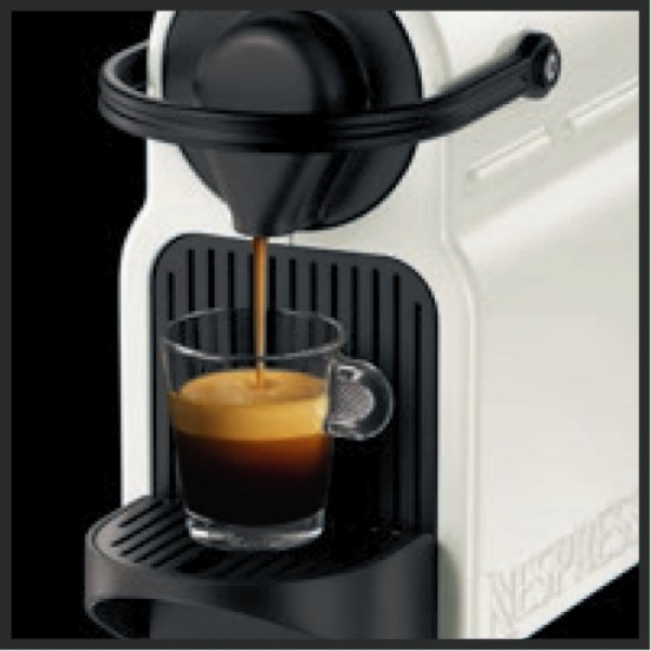 Cafetera de cápsulas  Nespresso® Krups Inissia XN1005, 1260 W, 19 Bar, 0.7  L, Calentamiento en 25 s, Apagado automático, Rojo
