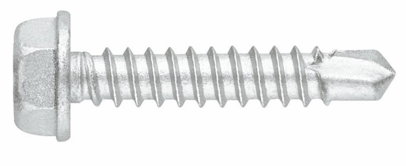 INDEX Tornillo Autotaladrante DIN 7504-K Con Arandela EPDM, 6.3 X 100 Mm, Cabeza Hexagonal, 100 Unidades