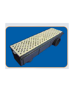 Sumidero evacuacion 20x20cmø110-90 campana hidrotecnoagua pvc gris salida vertical 50633