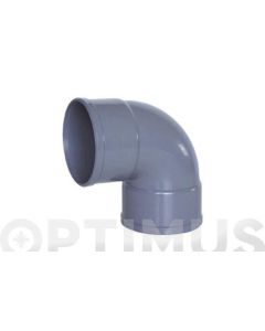 Codo evacuacion h-h 87º 032mmø pvc hidrotecnoagua