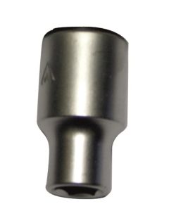 Llave vaso hexagonal 1/2"-11mm cromo vanadio nivel nv100330
