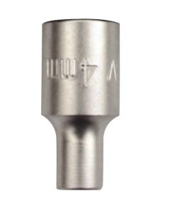 Llave vaso hexagonal 1/4"-14mm cromo vanadio nivel nv100359