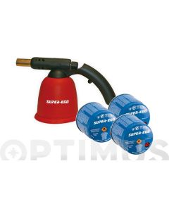 Soplete a gas cartucho piezoelectrico candileja 3 cartuchos super ego 1000000364