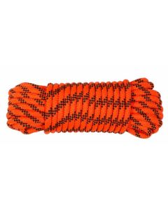 Cuerda fijacion trenzada doble escalada 06mm 20 mt nylon naranja/negro hyc 5161060020