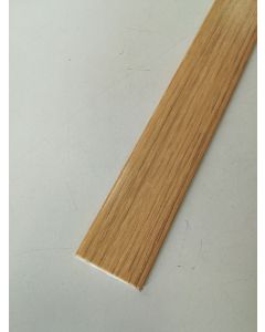 Pletina perfilada media caña adhesivo 35mmx1mt pvc roble natural rufete