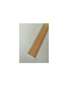 Pletina perfilada media caña adhesivo 35mmx1mt pvc roble natural rufete