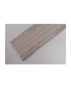 Pletina perfilada media caña adhesivo 35mmx1mt pvc roble rufete