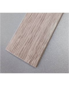 Pletina perfilada media caña adhesivo 35mmx1mt pvc roble blanco rufete