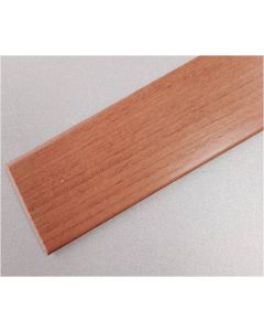 Pletina perfilada media caña adhesivo 35mmx1mt pvc cerezo rufete