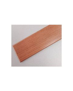 Pletina perfilada media caña adhesivo 35mmx1mt pvc cerezo rufete