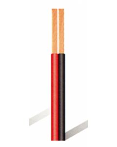 Cable multimedia paralelo bicolor 100 mt 2x1mm 100mt rojo negro lazsa