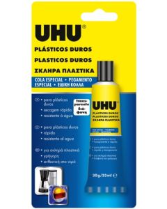 Adhesivo plasticos duros tubo 30 gr plasticos duros uhu         101929