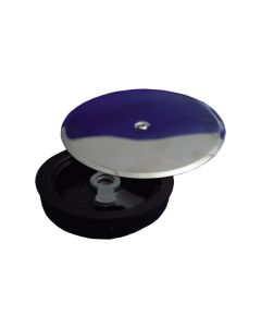 Tapa bote sifonico embellecedor inox expansiva 110mm pvc hidrotecnoagua 50617