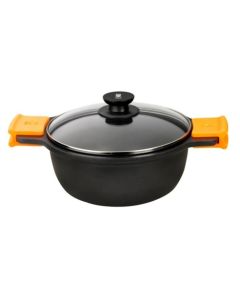 Cacerola cocina alta con tapa 20cm aluminio fundido efficent bra