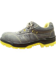 Zapato seguridad s1p puntera/plantilla metalica piel serraje gris turpine nivel