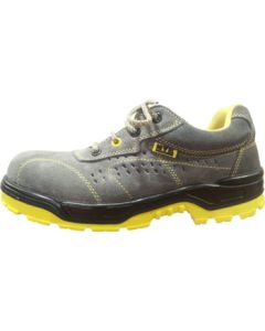Zapato seguridad s1p puntera/plantilla metalica t45 piel serraje gris turpine nivel 102387