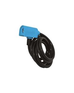 Candado antirrobo bicicleta espiral ø8mm lgo 185cm azul arregui l-esb18818b