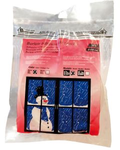 Burlete puerta/ventana adhesivo perfil en "e" 9mmx25mt caucho blanco burcasa 107211