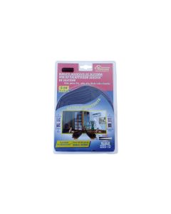 Burlete puerta/ventana adhesivo 06mt silicona marron burcasa 127682