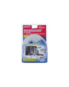 Burlete puerta/ventana adhesivo 06mt silicona transparente burcasa 127683