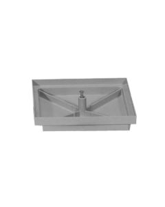 Tapa fontaneria arqueta rellenable dakota 30x30cm polipropileno gris poz08-6857s