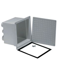 Arqueta electricidad cables electricos dakota 25x25cm polipropileno gris poz10-1347e