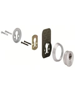 Escudo cilindro alta seguridad laton pulido e800 tesa