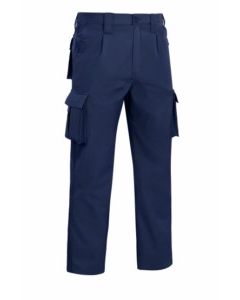 Pantalon trabajo multibolsillo con elastico 240gr t60 tergal azul marino l9000 v