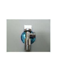 Llave escuadra 1/2"x1/2" laton cromado saneaplast