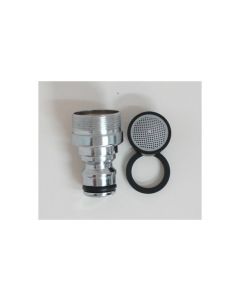 Adaptador automatico rosca macho m-24 laton cromado saneaplast 551369