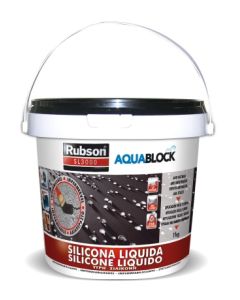 Silicona liquida elastica 100% impermeable rubson negra 1890700 1 kg