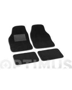Alfombra automovil universal soft 4 pzs bottari