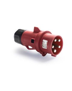 Clavija cetac electricidad 3p+n+t 16a/380-415v poliamida/abs rojo famatel 13301