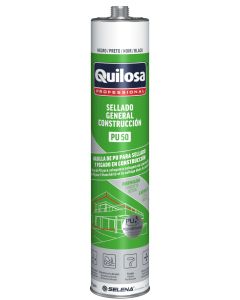 Sellador adhesivo poliuretano quilosa negro 45633 300 ml