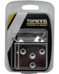 Colgador pared placa sencilla regulable 74mm zincado nivel 4 pz nv106118