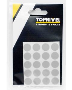 Tapon cubretornillo adhesivo 13mm gris nivel 20 pz nv106122