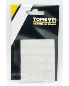Tope protector golpes adhesivo antideslizante 13x 4mm me transparente nivel 25 pz nv106149