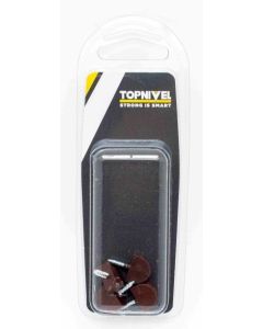 Portaestante soporte balda 15x11mm marron nivel