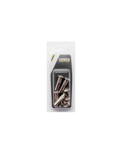Tornillo fijacion union 8x40mm niquel nivel acero 4 pz nv106201