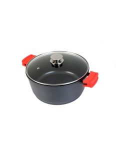 Cacerola cocina alta con tapa 24cm aluminio fundido wecook
