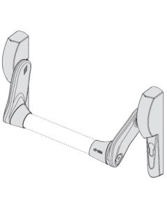 Dispositivo antipanico acero/nylon negro fast push cisa