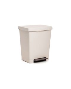 Cubo basura con pedal 23lt polipropileno gris eco tatay