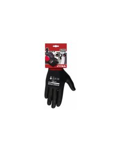 Guante mecanico palma nitrilo m08 nylon rojo/negro eco nit foam juba