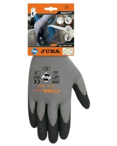 Guante mecanico palma nitrilo m08 nylon negro agility fc nft juba