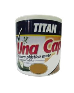 Pintura plastica mate interior monocapa 750 ml blanca una capa titan   107366