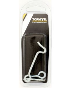 Aldabilla puerta retenida 03,5x060mm acero zincado nivel