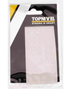 Tope protector golpes adhesivo antideslizante 7x1,5mm me transparente nivel 20 pz nv107651