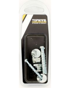 Excentrica mueble con perno ø15mm zamak niquel nivel 4 pz nv107671