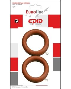 Anilla cortina hogar 29mm avellana madera epid 02466004