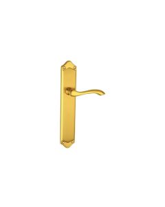 Manivela puerta 0100685061 placa larga 276x125mm laton laton 685 bioro eurolaton